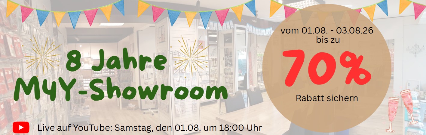 8 Jahre Showroom Jubiläum